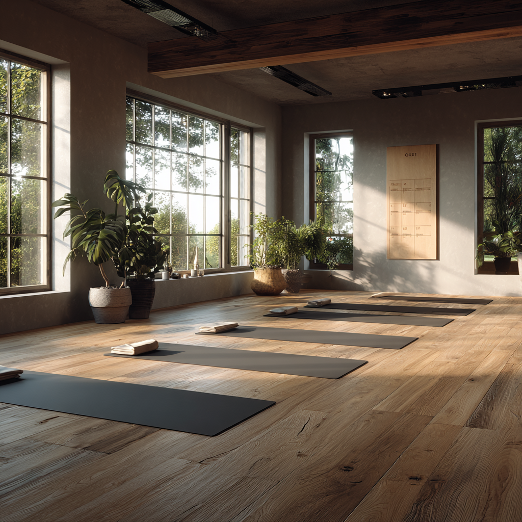 Інструктор йоги демонструє асану